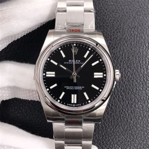 fake oyster perpetual rolex black face
